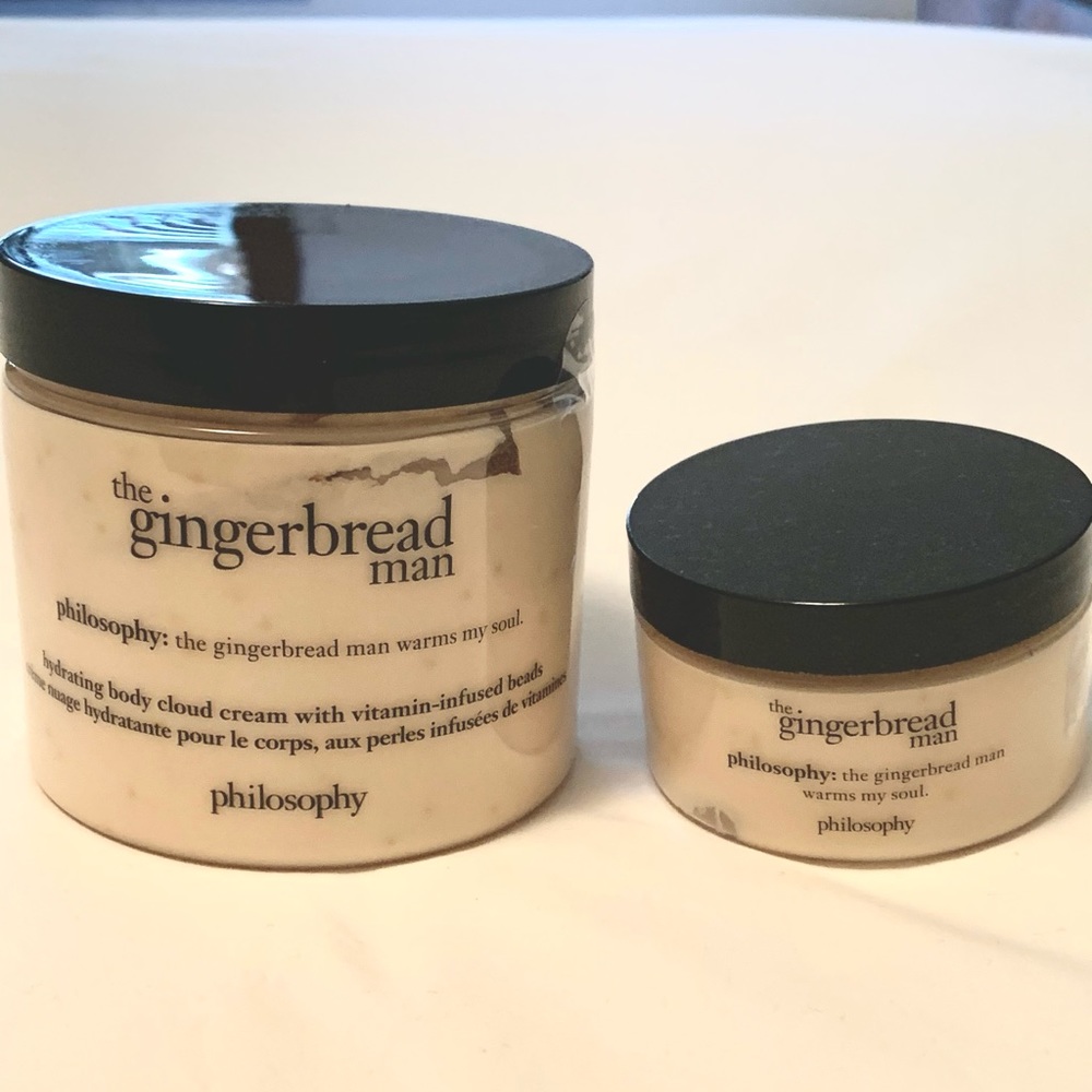 NEW.  16 oz AND 4oz Ginger Bread Man Cloud Cream